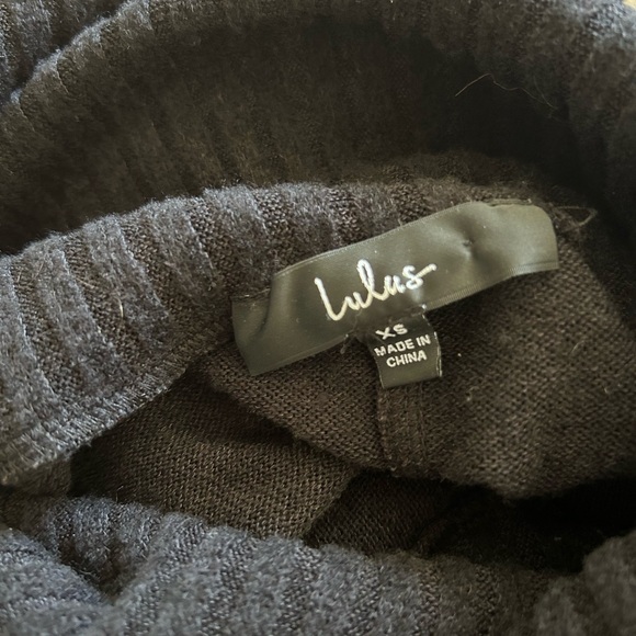 Lulu’s XS Black Sweater Dress - Picture 3 of 3